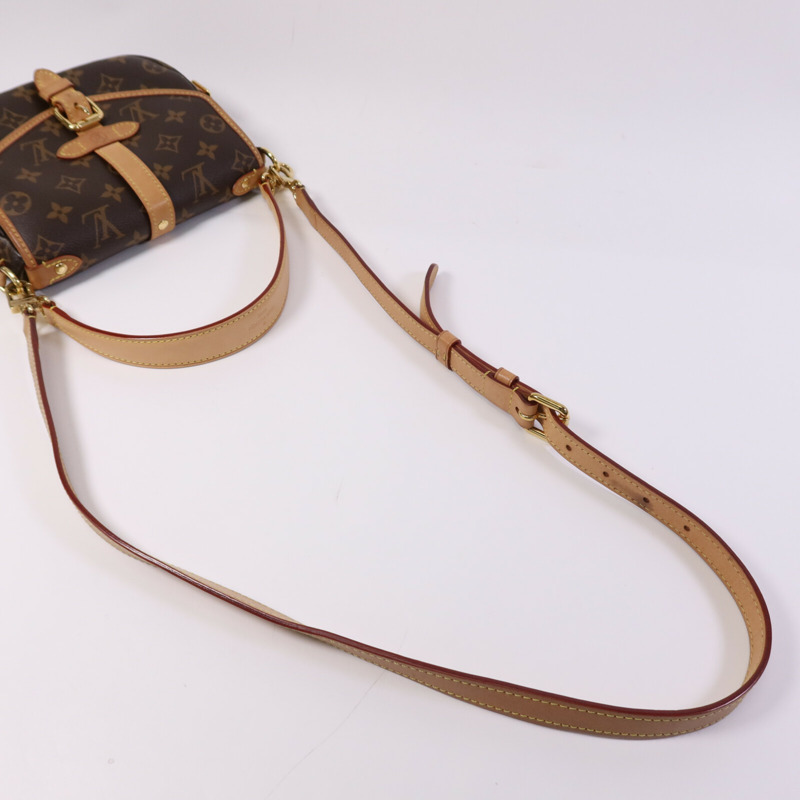 LOUIS VUITTON Monogram Saumur BB金扣手挽肩背兩用袋-8