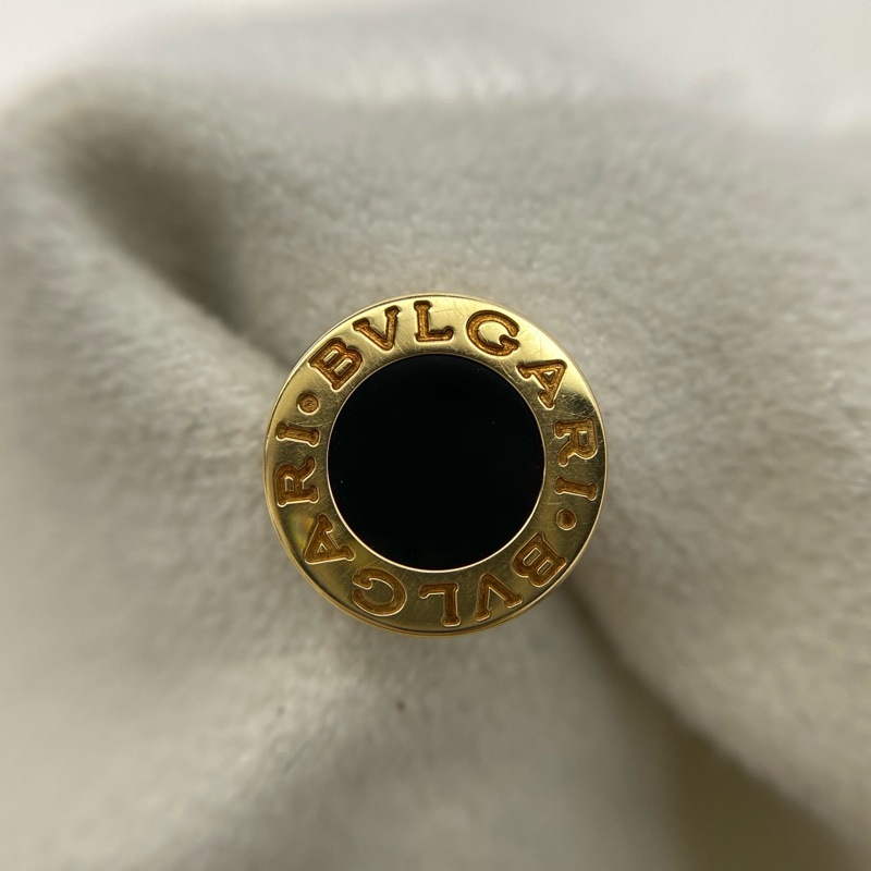 寶格麗 Bvlgari 黑瑪瑙小圓餅耳釘-8