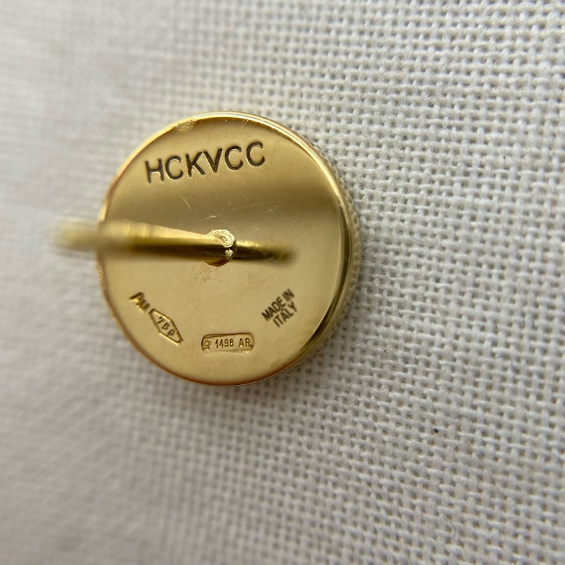 寶格麗 Bvlgari 黑瑪瑙小圓餅耳釘-20