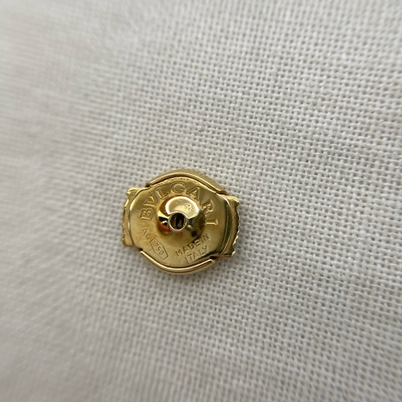 寶格麗 Bvlgari 黑瑪瑙小圓餅耳釘-21