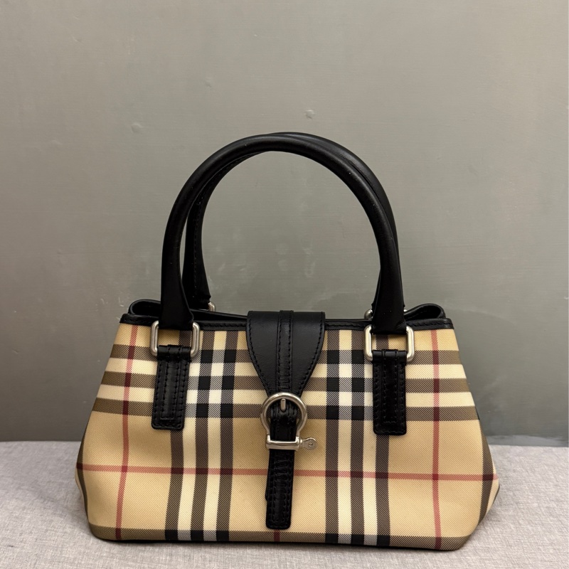 Burberry包經典格紋肩揹包 手提小包 小便當包-0
