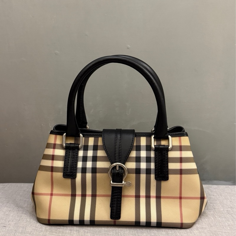 Burberry包經典格紋肩揹包 手提小包 小便當包-1