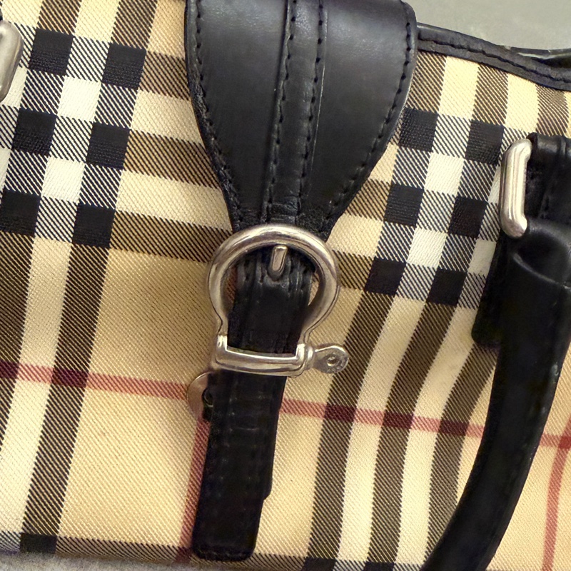 Burberry包經典格紋肩揹包 手提小包 小便當包-3