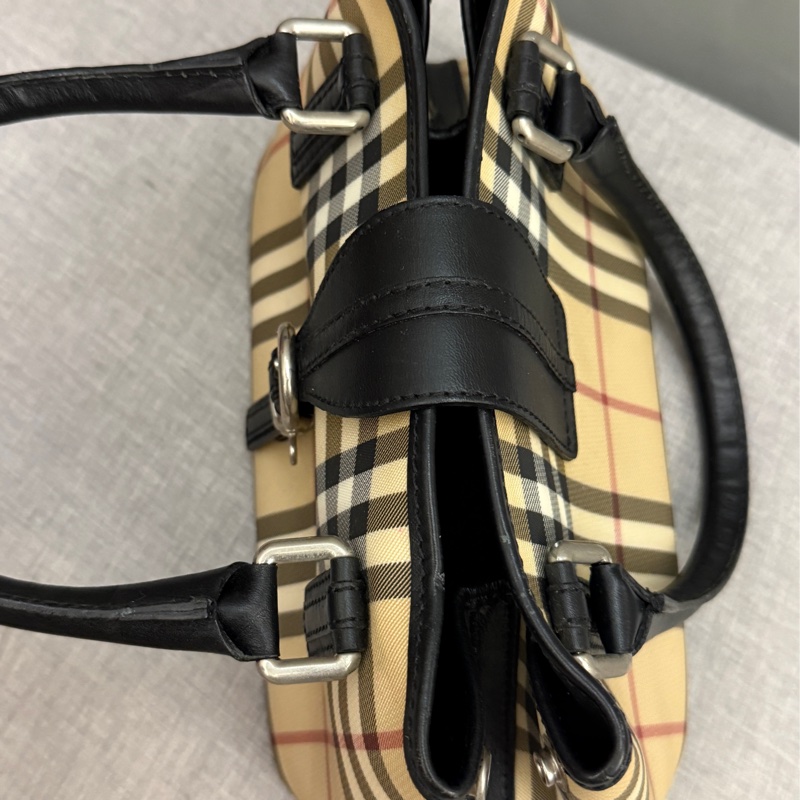 Burberry包經典格紋肩揹包 手提小包 小便當包-4