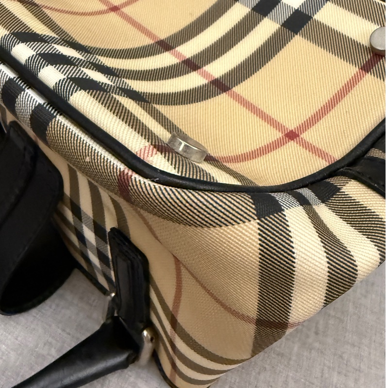 Burberry包經典格紋肩揹包 手提小包 小便當包-12