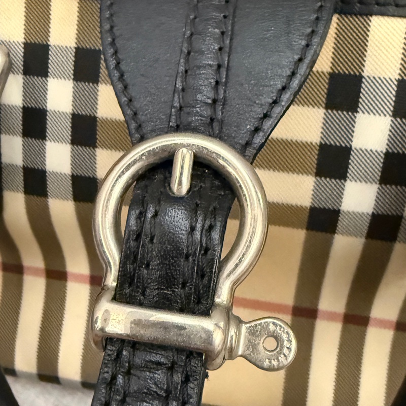 Burberry包經典格紋肩揹包 手提小包 小便當包-17