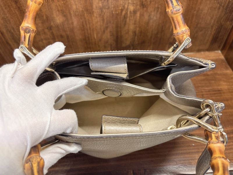 Gucci Bamboo 手提包-4