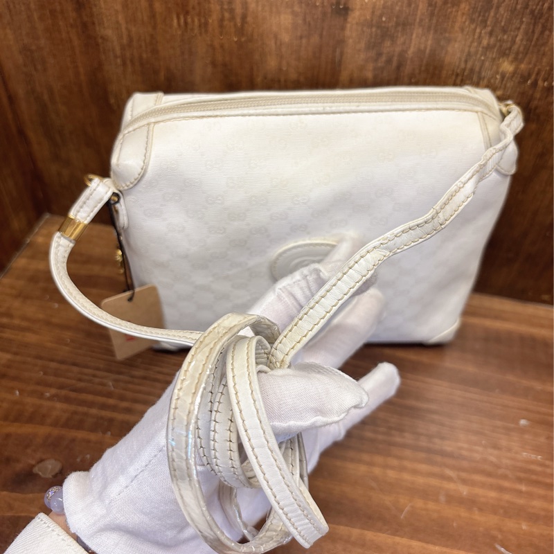 Gucci 白色斜挎包-1