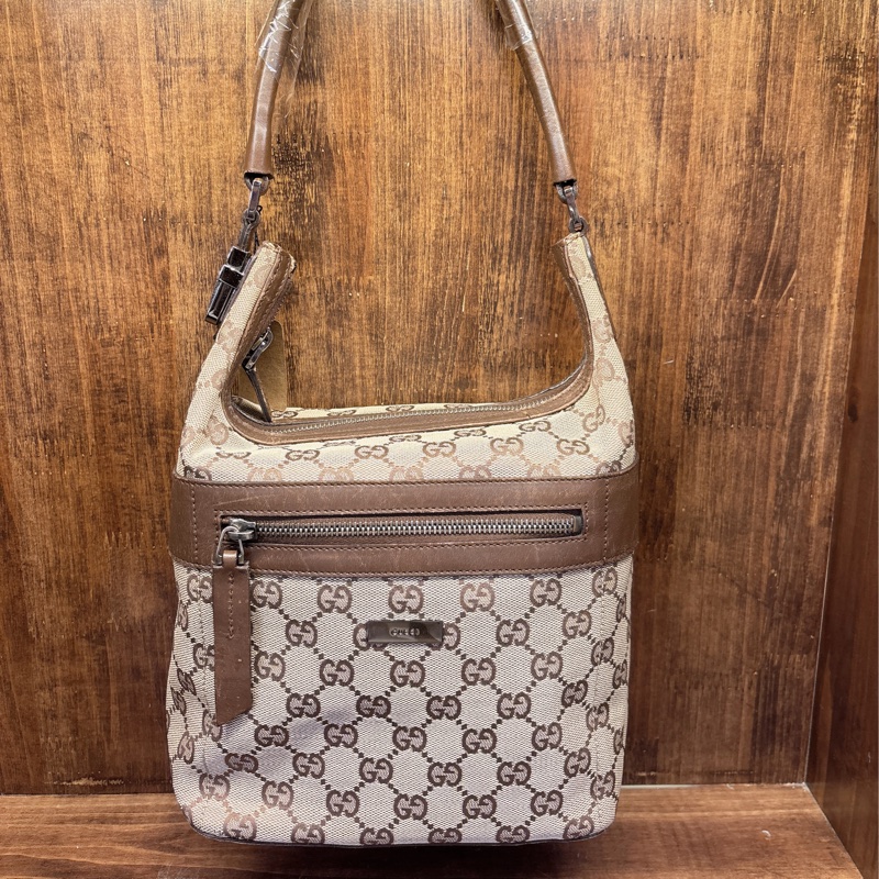 Gucci GG 帆布單肩包-0