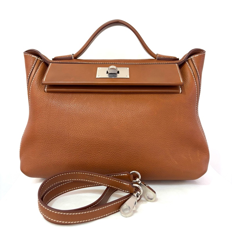 HERMES焦糖TOGO銀釦24/24 29CM-0