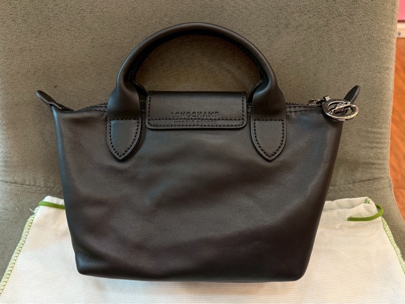 Longchamp Le Pliage Xtra XS 牛皮水餃包 黑色-1