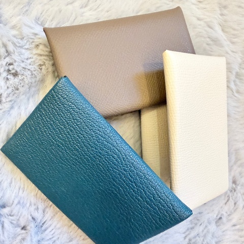 Hermes Calvi Cardholder 跟別人不一樣的山羊皮卡片套 mysore