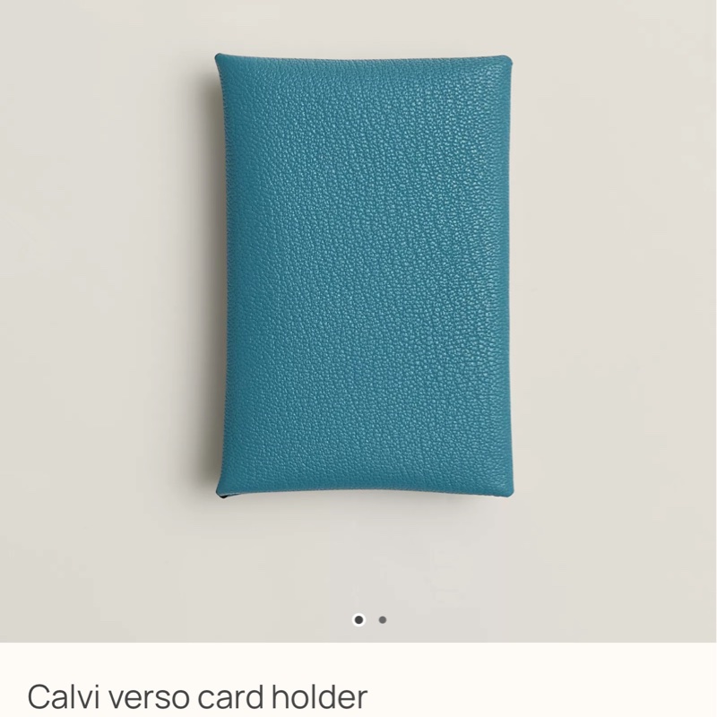Hermes Calvi Cardholder 跟別人不一樣的山羊皮卡片套 mysore-1