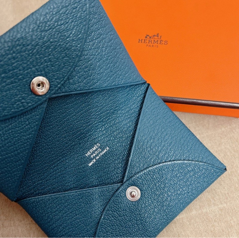 Hermes Calvi Cardholder 跟別人不一樣的山羊皮卡片套 mysore-3