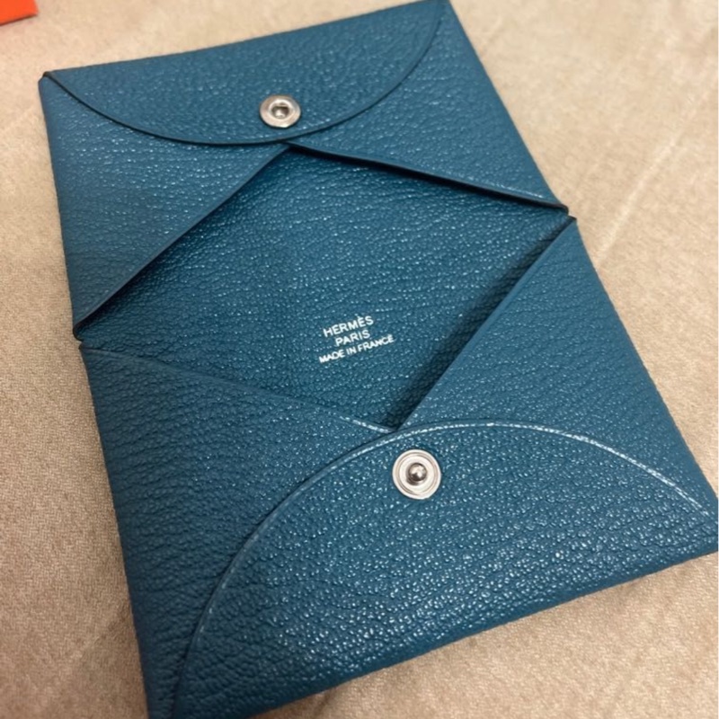 Hermes Calvi Cardholder 跟別人不一樣的山羊皮卡片套 mysore-6