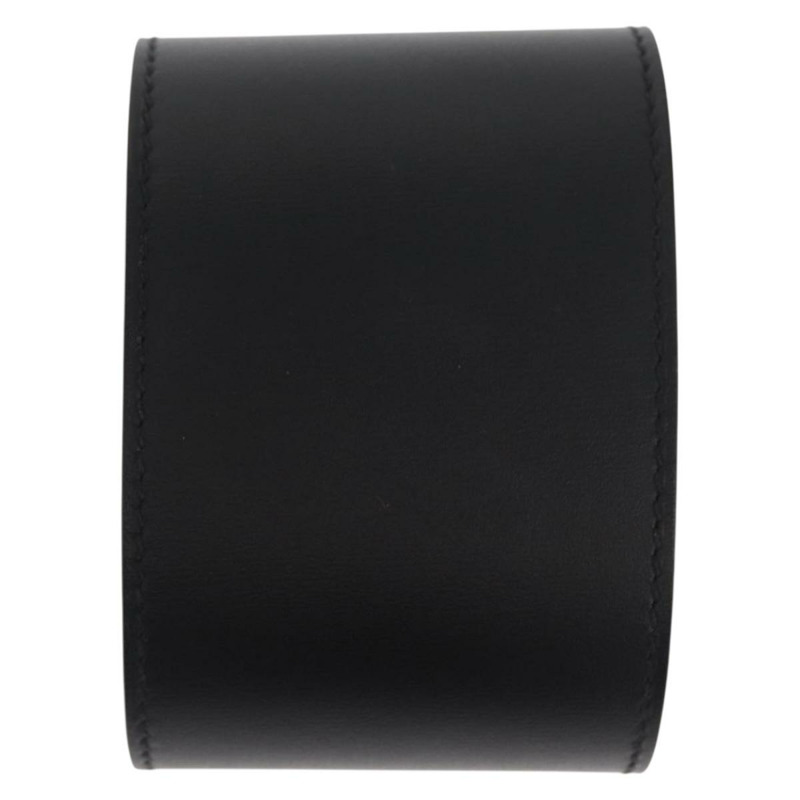 【日本直送】愛馬仕 Kelly 狗狗手鐲，皮革材質，S 碼，黑色/銀色，正品 am10243V-1