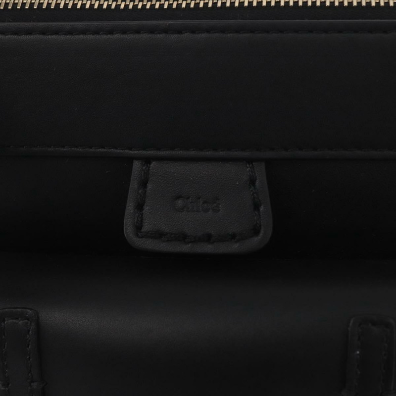 【日本直送】Chloe Edith 肩背包 皮革 黑色 金色 正品 am10259V-17