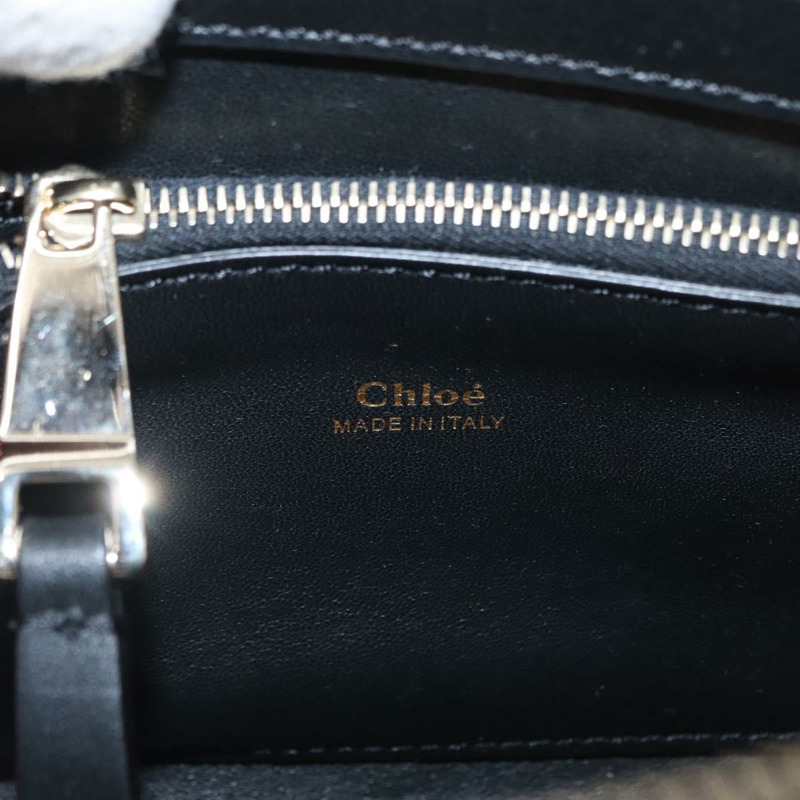 【日本直送】Chloe Edith 肩背包 皮革 黑色 金色 正品 am10259V-18