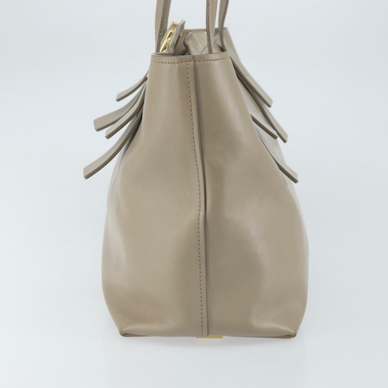 【日本直送】Chloe C 托特包 皮革 米色 金色 正品 am10250V-3