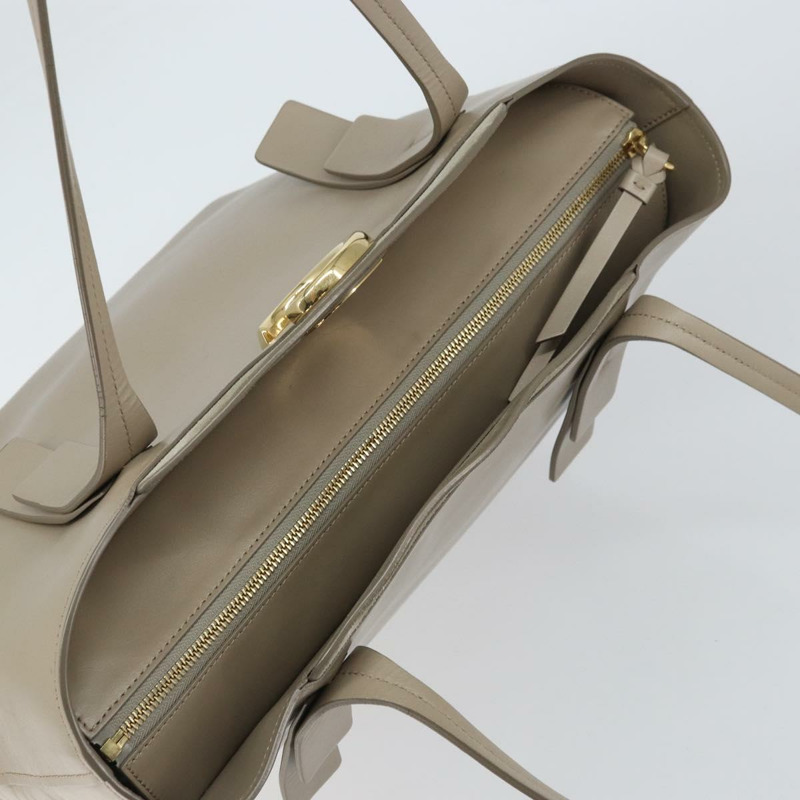 【日本直送】Chloe C 托特包 皮革 米色 金色 正品 am10250V-5