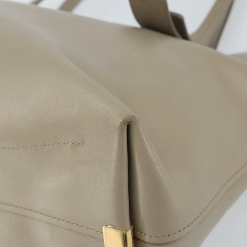 【日本直送】Chloe C 托特包 皮革 米色 金色 正品 am10250V-8