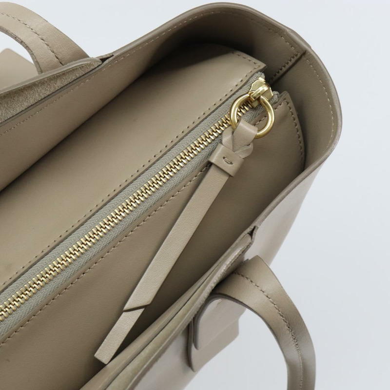 【日本直送】Chloe C 托特包 皮革 米色 金色 正品 am10250V-9