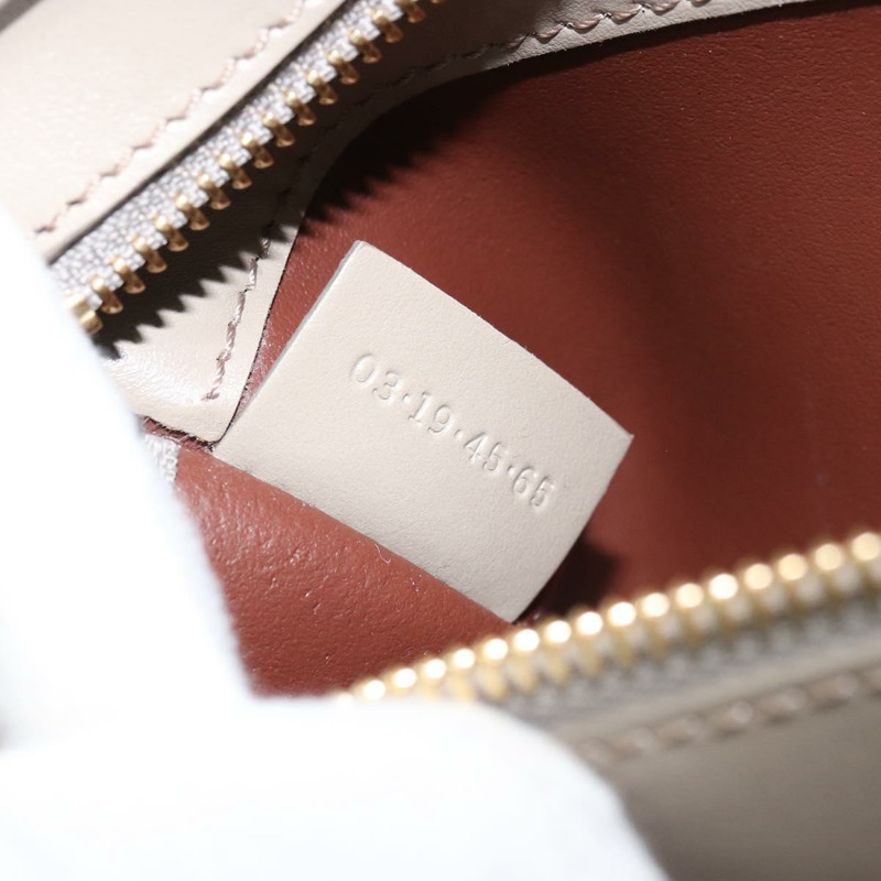 【日本直送】Chloe C 托特包 皮革 米色 金色 正品 am10250V-11