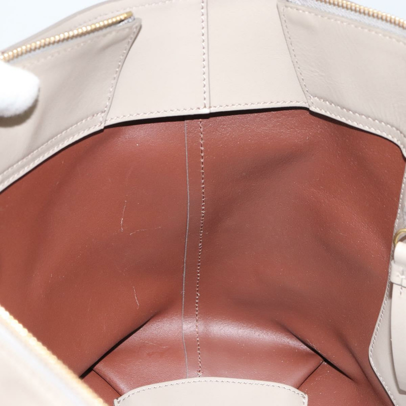 【日本直送】Chloe C 托特包 皮革 米色 金色 正品 am10250V-19