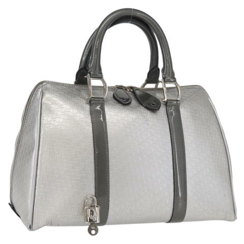Christian Dior Trotter帆布手提包 PVC灰色銀色 正品 yk20143