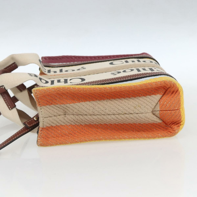 【日本直送】Chloe Woody 手袋帆布皮革兩用多色銀色正品 am10275V-2