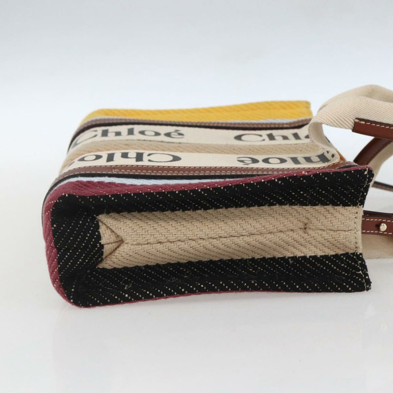 【日本直送】Chloe Woody 手袋帆布皮革兩用多色銀色正品 am10275V-3