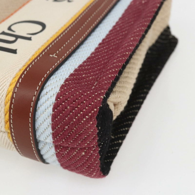 【日本直送】Chloe Woody 手袋帆布皮革兩用多色銀色正品 am10275V-14