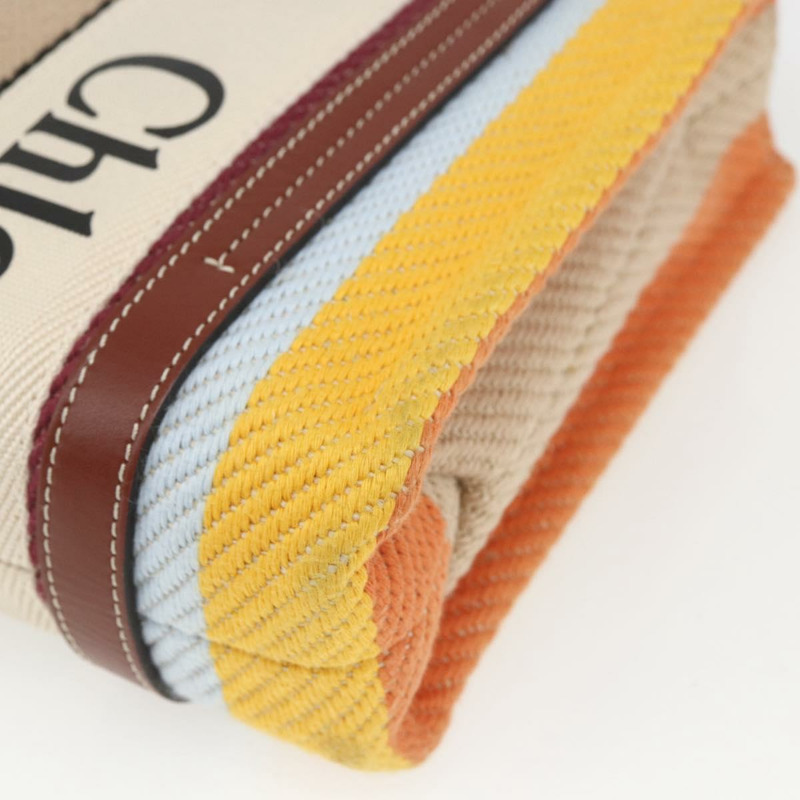 【日本直送】Chloe Woody 手袋帆布皮革兩用多色銀色正品 am10275V-16