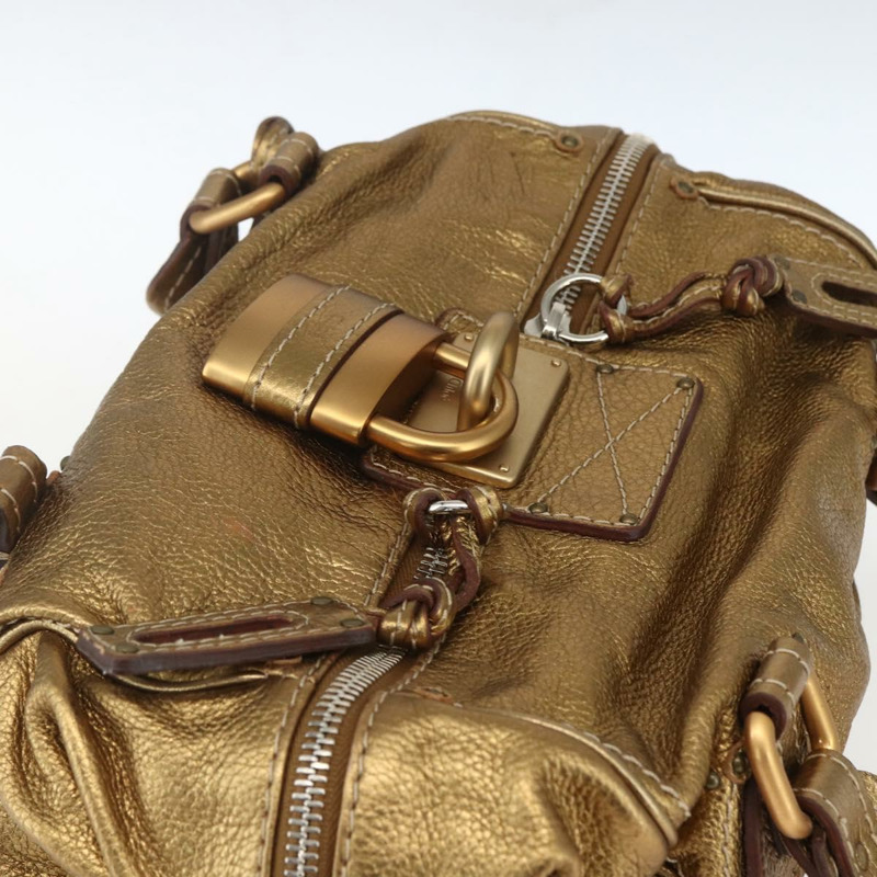 【日本直送】Chloe Paddington 手提包 皮革 米色 金色銀色 正品 am10339V-5