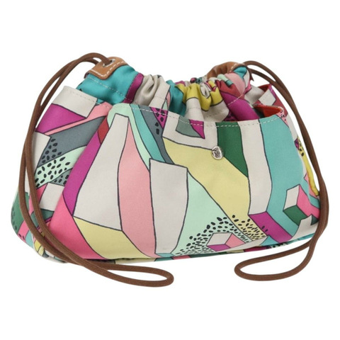 愛馬仕 Foolby 20 尼龍多色手拿包 Auth bs32133