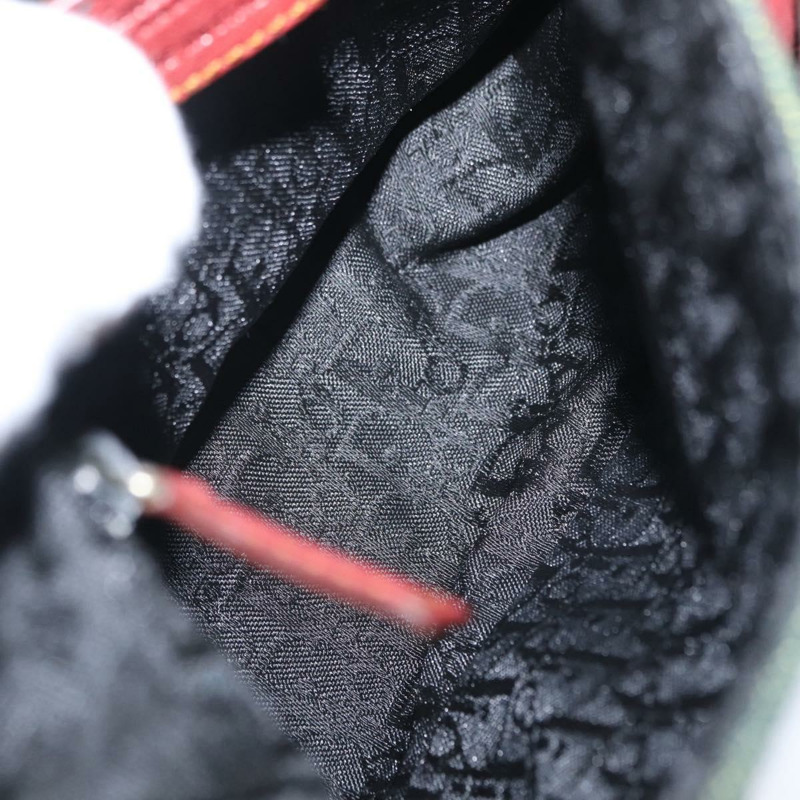 【日本直送】Christian Dior Gaucho 單肩包 牛仔綠 銀色 正品 162945V-9