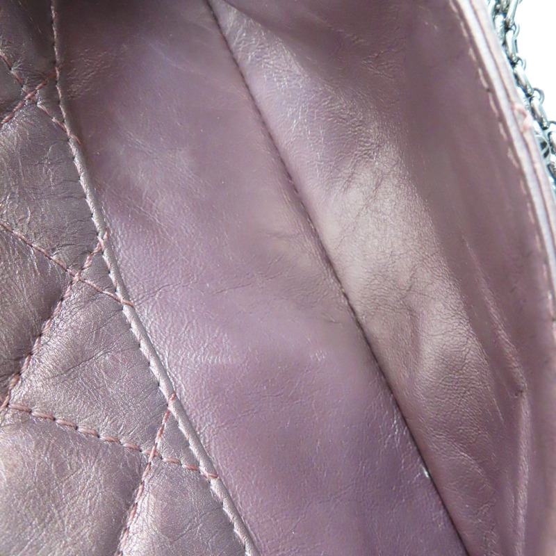 銀粉色 牛皮 Reissue 相機包 肩背包 銀釦【CHANEL 香奈兒】-5