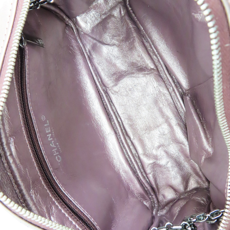 銀粉色 牛皮 Reissue 相機包 肩背包 銀釦【CHANEL 香奈兒】-8