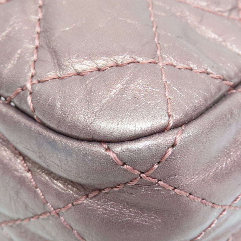 銀粉色 牛皮 Reissue 相機包 肩背包 銀釦【CHANEL 香奈兒】-13