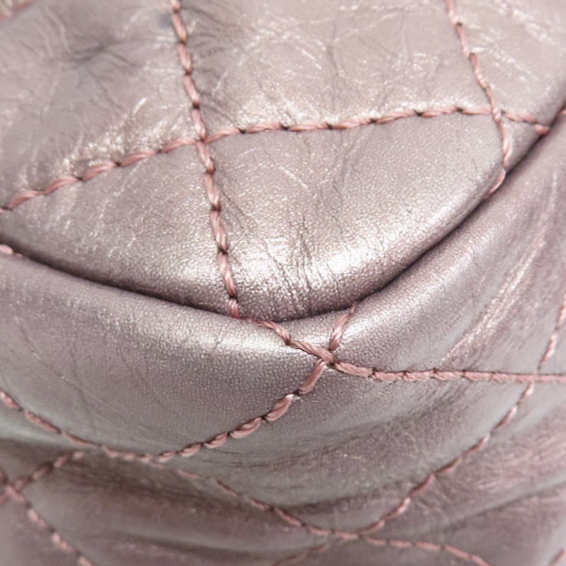 銀粉色 牛皮 Reissue 相機包 肩背包 銀釦【CHANEL 香奈兒】-14