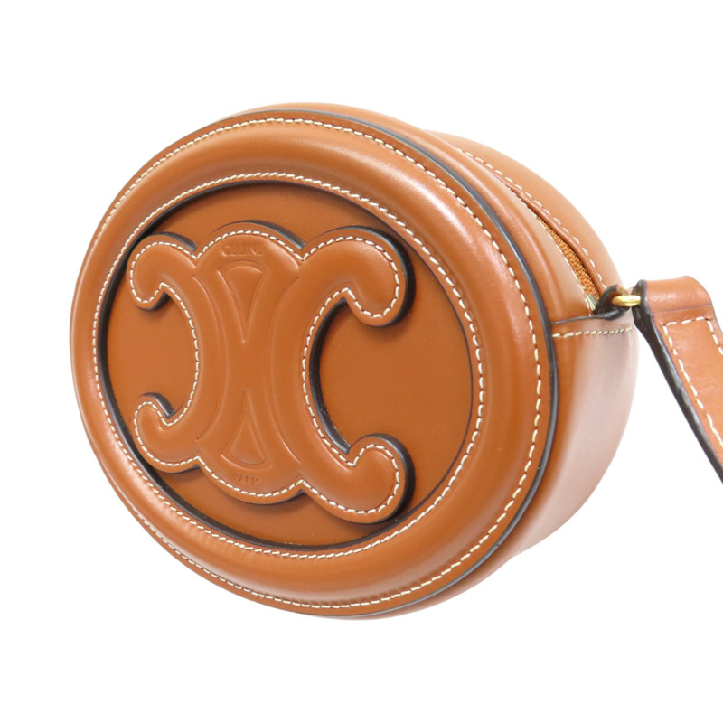 棕色 牛皮 CUIR TRIOMPHE 單肩包 肩背包【CELINE 賽琳】-2