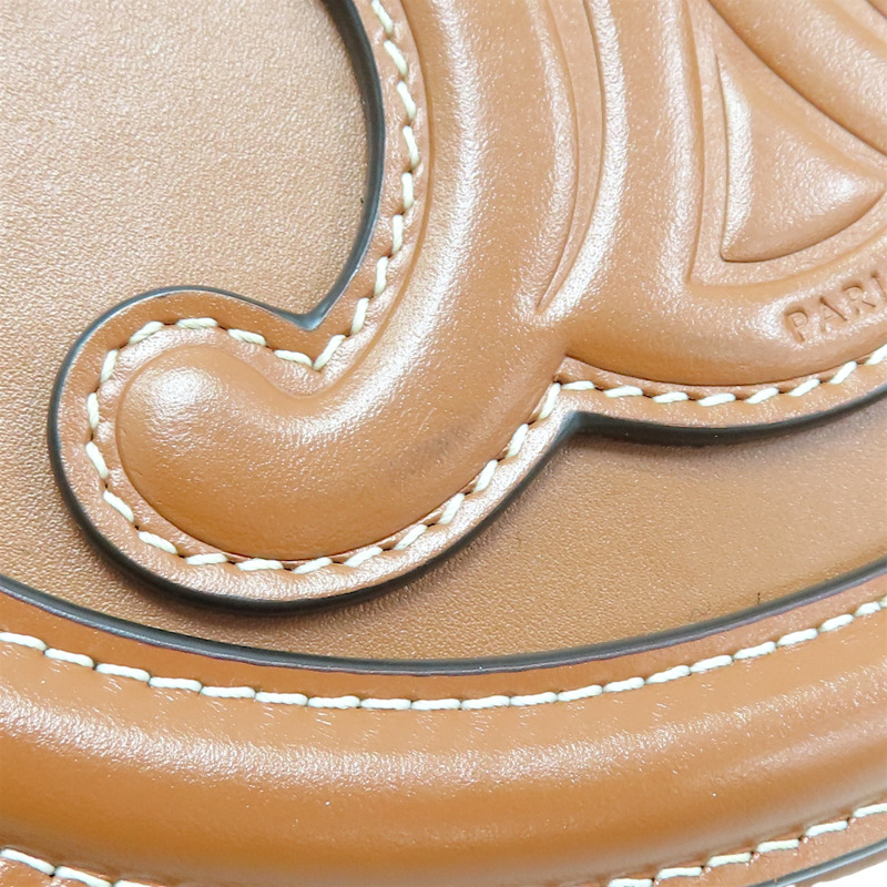 棕色 牛皮 CUIR TRIOMPHE 單肩包 肩背包【CELINE 賽琳】-13