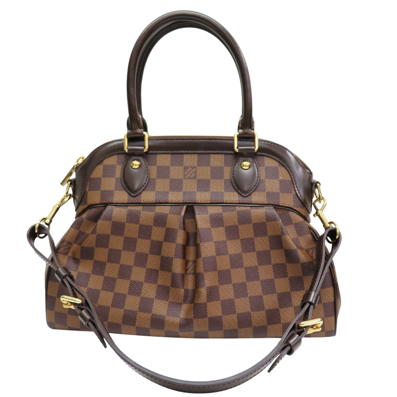棕色 棋盤格 帆布 Trevi PM 兩用包【LOUIS VUITTON LV 路易威登】 N51997-0