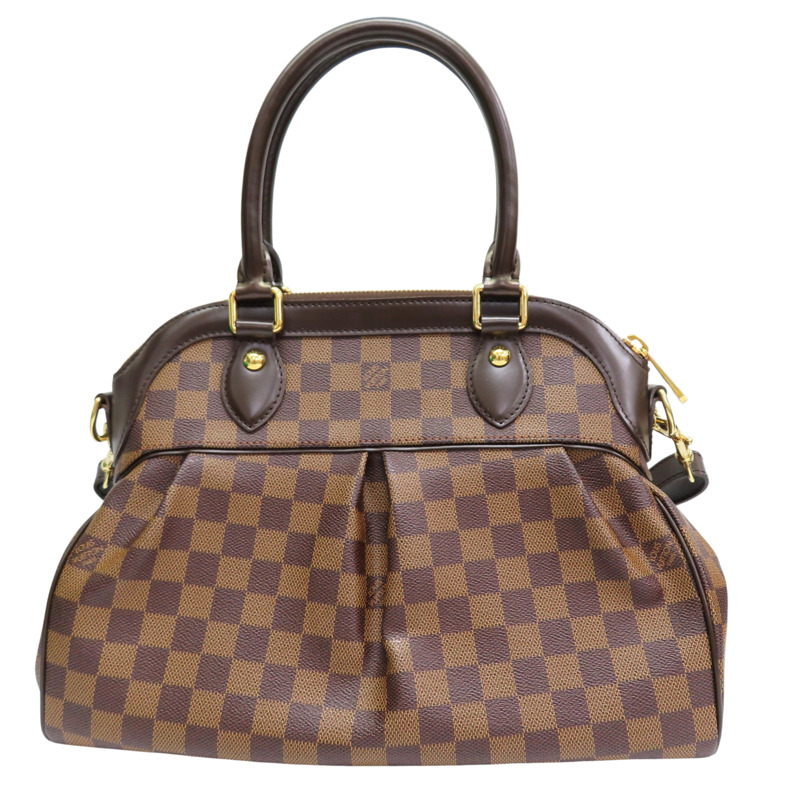 棕色 棋盤格 帆布 Trevi PM 兩用包【LOUIS VUITTON LV 路易威登】 N51997-1
