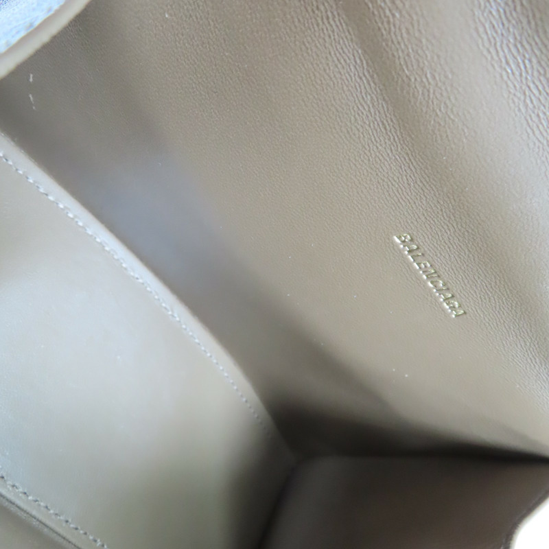 棕色 牛皮 Hourglass XS 兩用包 #592833【Balenciaga 巴黎世家】 #592833-4