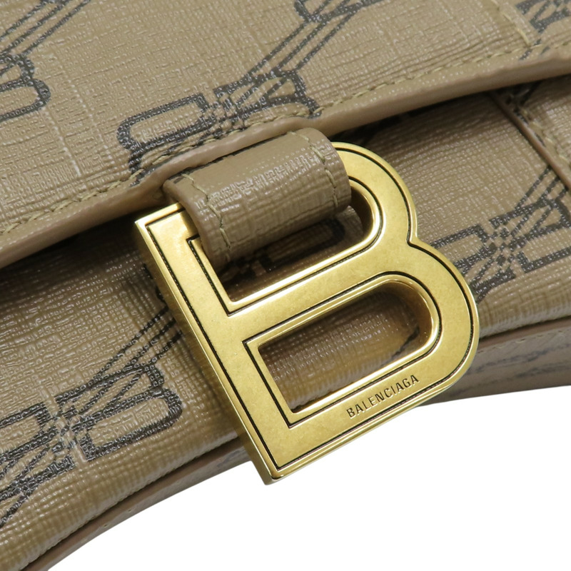 棕色 牛皮 Hourglass XS 兩用包 #592833【Balenciaga 巴黎世家】 #592833-9