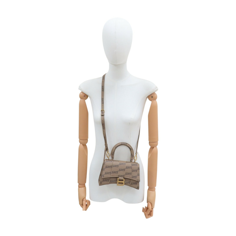 棕色 牛皮 Hourglass XS 兩用包 #592833【Balenciaga 巴黎世家】 #592833-12