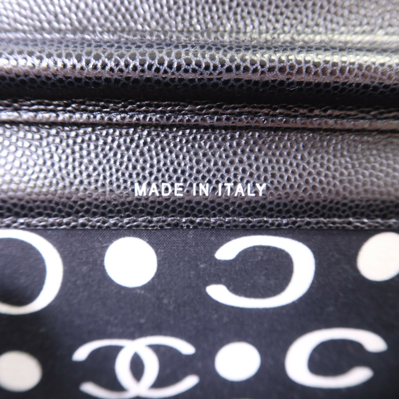CHANEL 牛皮皮革Flap Phone Bag銀扣鏈帶肩背袋-7