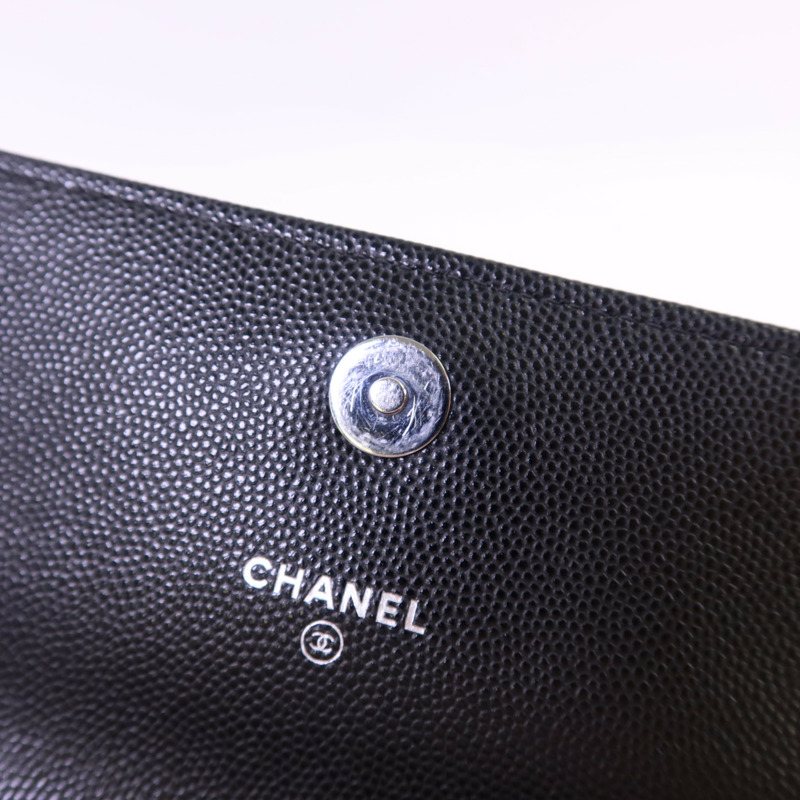 CHANEL 牛皮皮革Flap Phone Bag銀扣鏈帶肩背袋-10