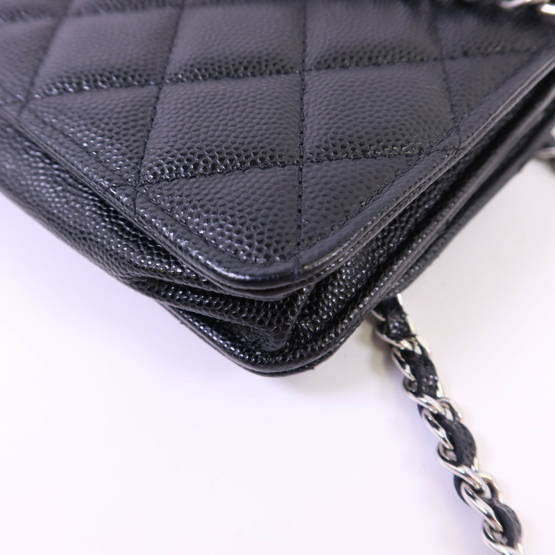 CHANEL 牛皮皮革Flap Phone Bag銀扣鏈帶肩背袋-14